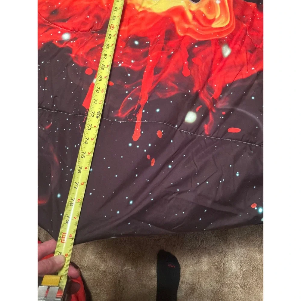 Unbranded Soccer Comforter Kids Black Red Fire & Water Galaxy ~2 sets twin sheet